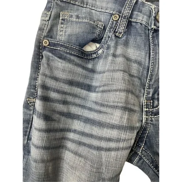 BKE Est 1967 Mens Blue Cotton Blend Stretch Jake Straight Leg Jeans Size 30x36 - Picture 3 of 9